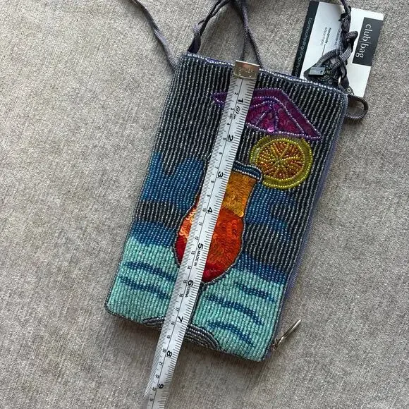 NWT Bamboo Trading Company Beaded Club Bag - Picture 6 of 7